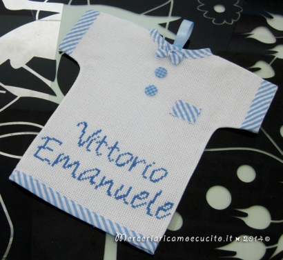Maglietta auto "bimbo a bordo" per Vittorio Emanuele