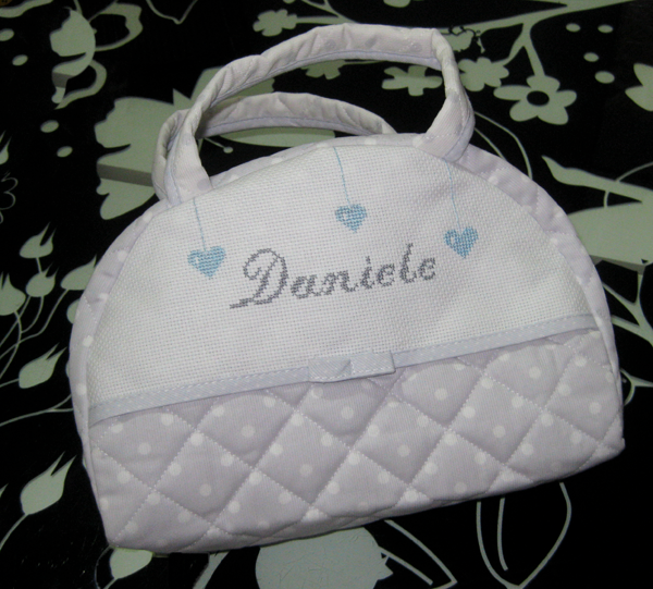 Beauty case neonato per Daniele – Gift – Ricamo e cucito