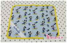 Set asilo Topolino Mickey Mouse – Sacchetto, asciugamano, e bavetta per Antonio